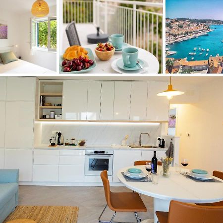 Jesliving Hvar - 2 Bedroom Elegant Apartment With Sea View In Historic Center Of Hvar Town Bagian luar foto