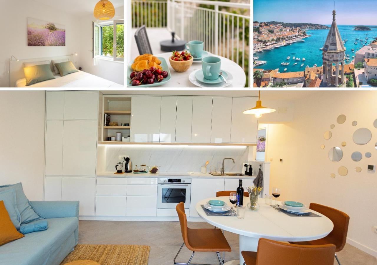 Jesliving Hvar - 2 Bedroom Elegant Apartment With Sea View In Historic Center Of Hvar Town Bagian luar foto
